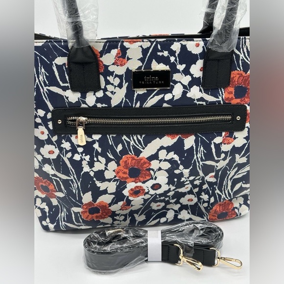 Trina Turks Floral Large Tote Bag NWT - Picture 2 of 11